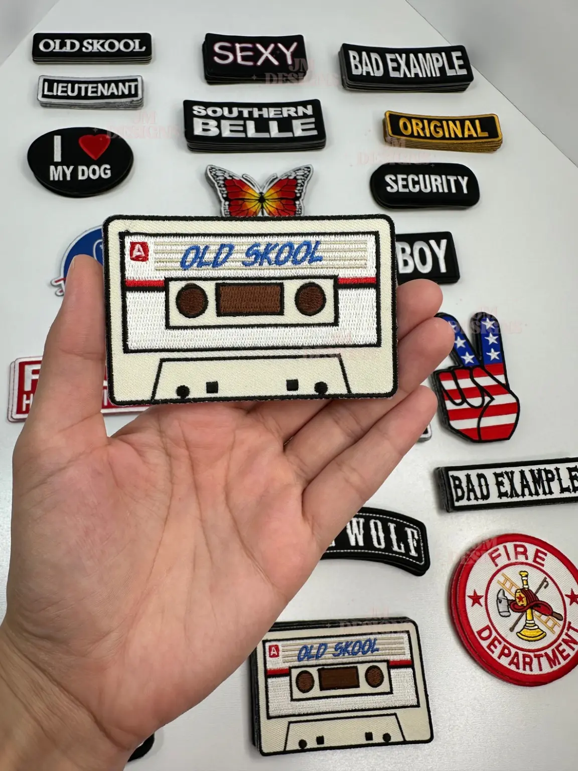 Old Skool Cassette Iron On Patch | Patches Iron On |Pink Patches| Girl Patches | Hat Bar|Trucker Hat
