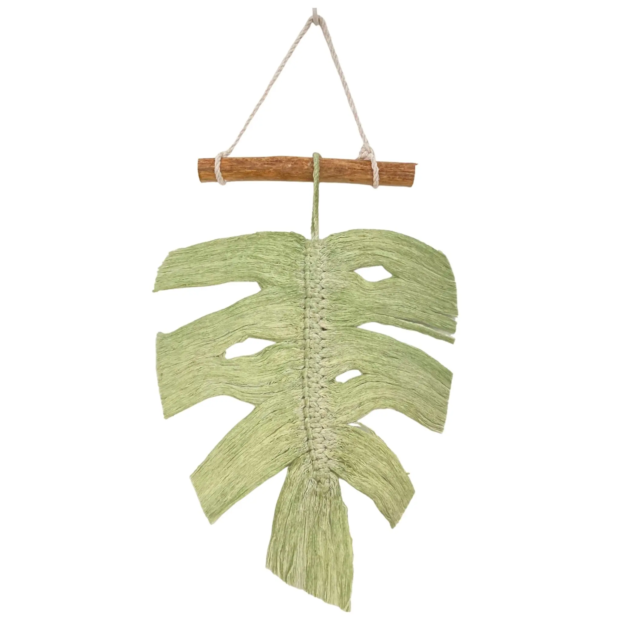 Weave With It Monstera Leaf Macrame Wall Decor
