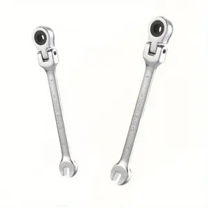 2 sets dual-purpose open-end ratchet wrenches with fixed heads, adjustable wrench, multi-functional quick shaking mirror wrench sets, 72-tooth industrial grade, chromium-vanadium steel hardware tools, auto repair tools, DIY profess, Ratcheting Wrench Set