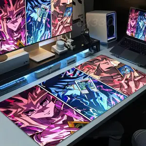 Anime Yu Gi Oh Mouse Pad High definition printing Computer Mousepad Office 1000x500mm 900×400mm 800×400mm 600x300mm XXL Pc Game Mousemat Non-slip Rubber Keyboard Deskmat