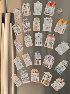 Charming Lenox inspired spice village magnets