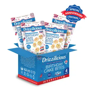 4pk - Drizzilicious 250th Anniversary Birthday Cake Flavour