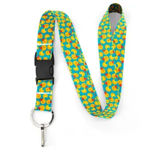 Just Ducky Premium Lanyard - with Buckle and Flat Ring - Made in the USA