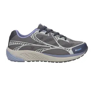 Propet Womens One Lt Walking Walking Sneakers Shoes - Grey, Purple