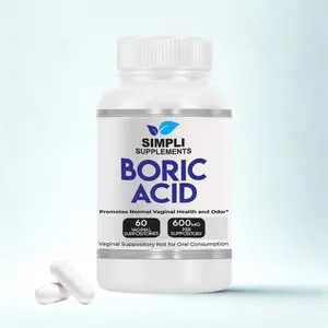 Boric Acid Vaginal Suppository- 600mg (60 count)