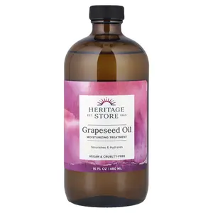 Heritage Store Grapeseed Oil, Moisturizing Treatment, 16 fl oz (480 ml)