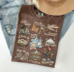 Comfort Color Vintage Theme Park T-shirt, Wildest Ride Happy Ever After Land T-shirt, Family Trip Park T-shirt Magic World Shirt