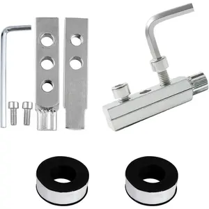 2 Pack Screw Extractor Broken Shower Arm Removal Tool Damaged Pipe Extractor Plumber Visit Saver Water Pipe tings Remover  Shower Head Arm Faucet Connection Pipe Nipple Plumbing Repair