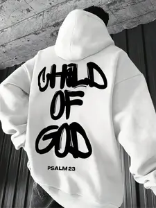 God Son Graphic Hoodie, Soft Comfortable Home Casual Wear, Faith Street Style, Perfect for Relaxing at Home and City Outings