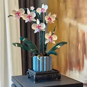 608PCS Orchid Building Blocks Kit (10311) | Eternal Flower Assembly Toy | Perfect Birthday & Christmas Gift for Boys & Girls | DIY Creative Decor Building Sets