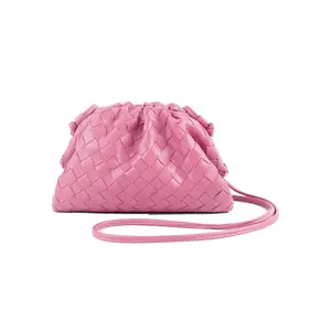 Women's Cloud Knit Dumpling Mini Bag - Autumn Winter New Arrival, Stylish Single Shoulder Crossbody Clutch for Daily Use