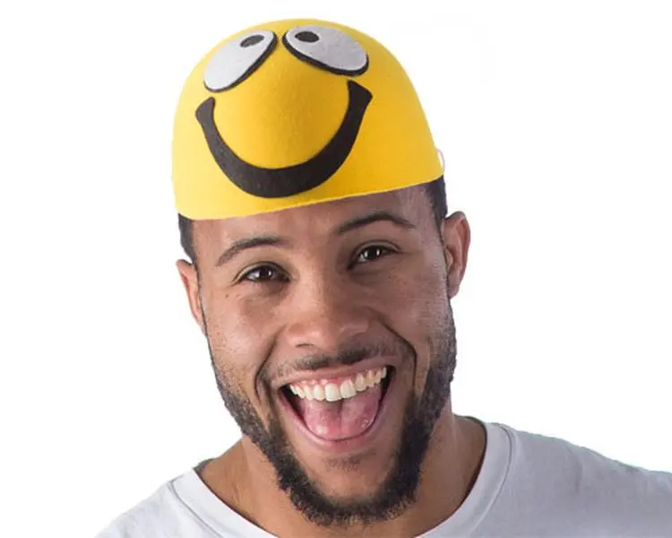 212 MAIN Pet Smiley Hat, Halloween Accessory, 1 Size, Friendly Face Design for Dogs & Cats, Pet Supplies Accessories, One Size