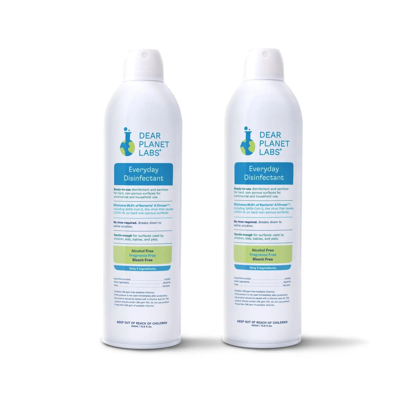 Hypochlorous Acid Disinfectant Spray (2-pack)