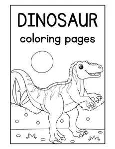 Dinosaur Coloring Pages for Kids - Fun and Educational Activity Book