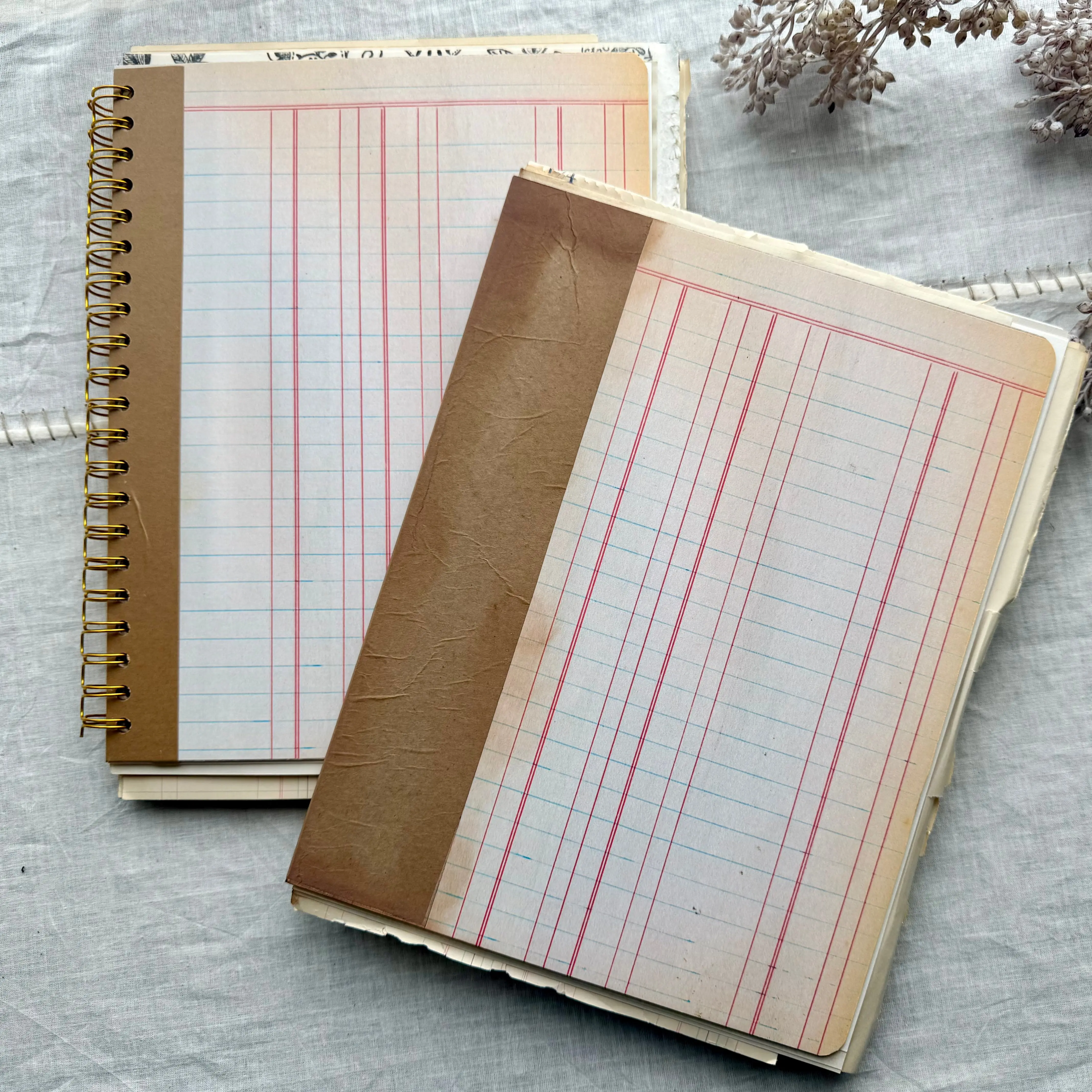 Vintage Mixed Media Journal- 9x12 inches