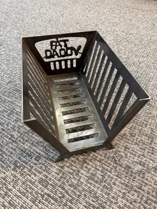 Charcoal Basket for Offset Smoker • Heavy‑Duty Steel Fire Basket • Universal Fit Charcoal Box • BBQ Smoker Accessory • Like a Pitmaster