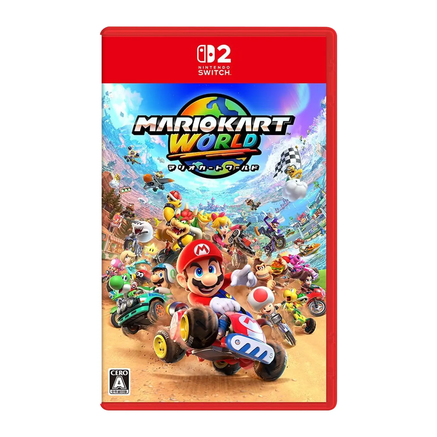 Nintendo Switch 2 Racing Video Game - Mario Kart World, Japanese Version, Suitable for Everyone
