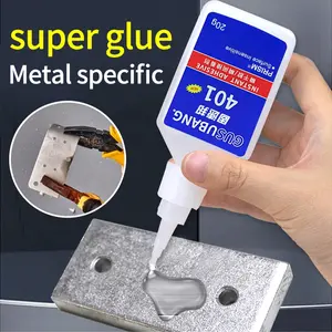 Strong Instant Glue 401, 403 Metal Plastic Ceramic Rubber Wood Acrylic Pool Accessories Jewelry Shoe Repair, Fast Dry Adhesive