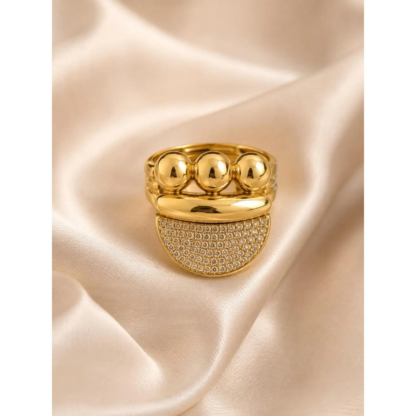 Gold 10k Ring with 8 Sizes, Elegant Design, Perfect for Any Occasion