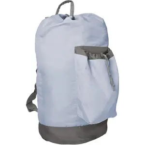 Laundry Bag Extra Large Heavy Duty, Laundry Backpack for College students, Travel Laundry Bags with Adjustable Strap, Dirty Clothes Hamper, College Dorm Room Essentials (Grey)