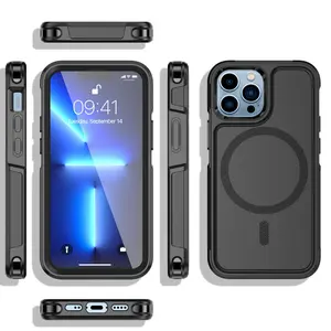 MagSafe Heavy Duty Rugged Shockproof Magnetic Cover Case for iPhone Accessories Protection Durable