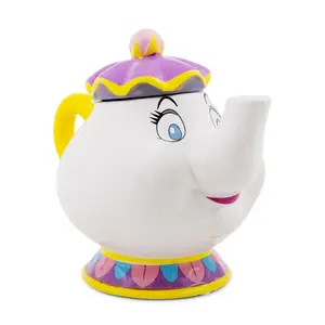 Disney Beauty and the Beast Mrs. Potts 10-Inch Sculpted Ceramic Snack Jar