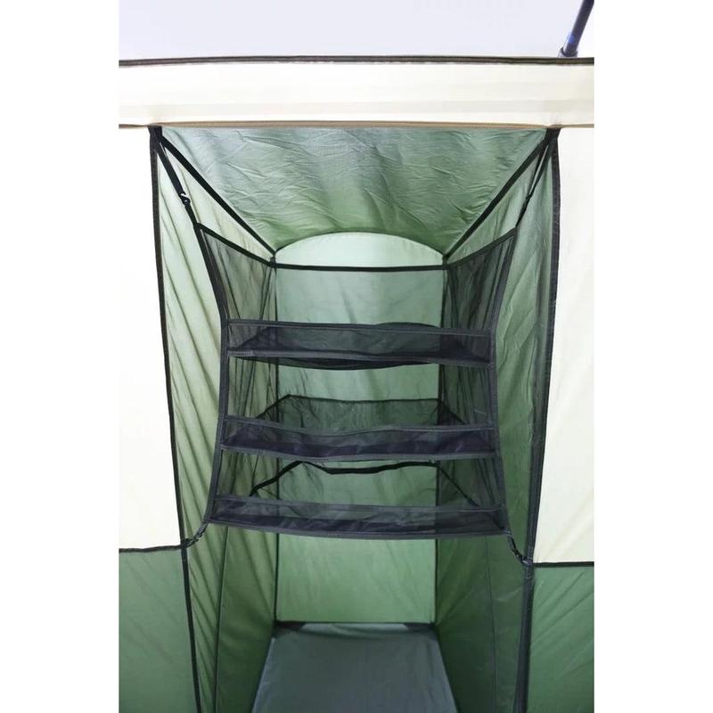 Hazel Creek 12 Person 3-Room Cabin Tent, 20' X 9' X 84", Green