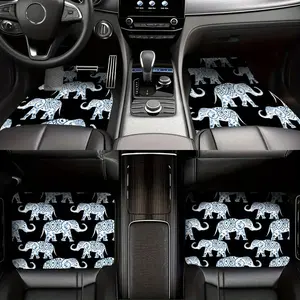 Elephant Pattern Car Floor Mat, Non-slip Car Floor Mat, Universal Car Interior Decoration Accessories for SUV, Sedan, Truck