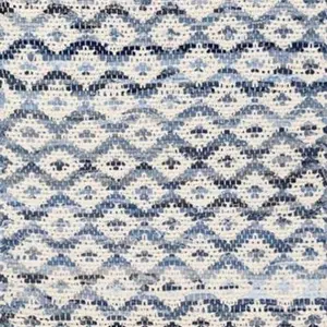 Denim Rag Ribbed Woven Cotton Rug