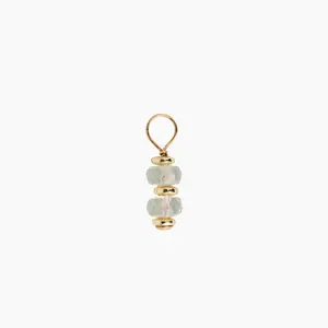 Aquamarine Drop Charm