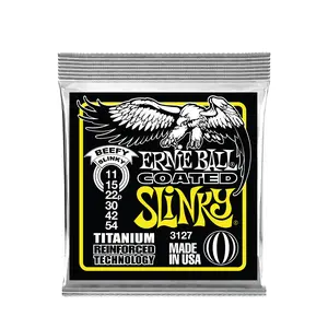Ernie Ball Beefy Slinky Coated Titanium RPS Electric Guitar Strings 11-54 Gauge