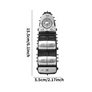 Mercedes-Benz W205 Glass Lift Switch Assembly, Compatible with C-Class Glc-Class Eqc-Class E-Class S-Class, Automotive Replacement Part A2059056811
