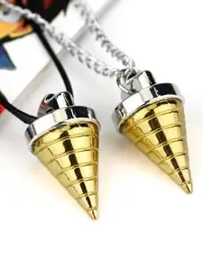 Gurren Lagann Core Drill Necklace Anime Tengen Toppa Gurren-Lagann Necklaces Simon Ganman Spiral Pendant Necklace For Women Men Hold Accessories Jewelry Decor or Keychain Modern Versatile Accessories