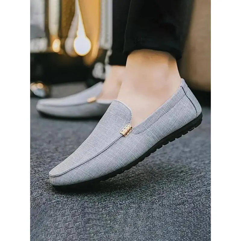 Men's Business Style Solid Color Slip-on Loafers, Casual Comfortable Breathable Flat Shoes for Daily Wear, Fashion Shoes for Party, Daily Clothing Decor, BoyGift