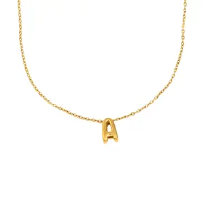 Bubble Letter Necklace Bubble Letter Necklace
