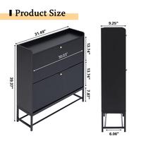 Black 2 Drawers
