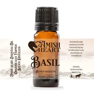 Basil Essential Oil | Fresh, Herbaceous Aroma | Amish Heart
