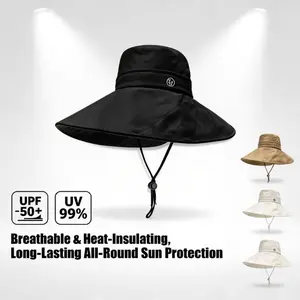 Women's Bow Bucket Hat Reversible Foldable Solid Color UV Sun Hat Spring Summer Outdoor Daily Commute Cap