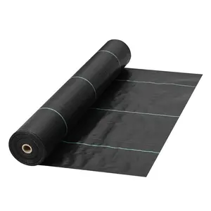 VEVOR Weed Barrier,  3ft x 300ft 5.8oz Landscape Fabric, Cover Mat Heavy Duty Woven Grass Control Geotextile for Garden, Patio, Black