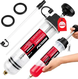 500CC Fluid Transfer Syringe, Multi-Purpose Manual Extraction and Filling Pump for Automotive and Equipment Maintenance