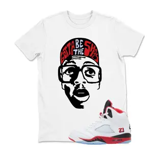 5 Fire Red T Shirt Women, Red White Outfit Shirt Matching Jordan 5 Fire Red Sneaker, Fire Red 5s Outfit, 100% Cotton, Classic Fit, Unisex Crew Neck T Shirt, Womenswear Tops