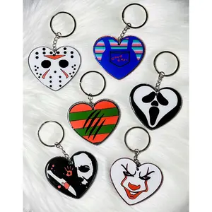 Horror Heart Keychains