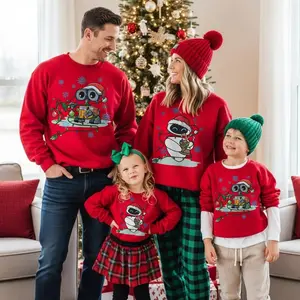 Christmas Cartoon Inspired Family Matching Christmas Crewneck, Festive Holiday Family Sweatshirt Youth Shirt
