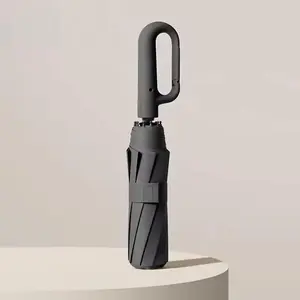 Automatic Folding Umbrella, 1 Count/60pcsPortable Rain Umbrella with Loop Buckle,Windproof & Waterproof Umbrella for Men &Women