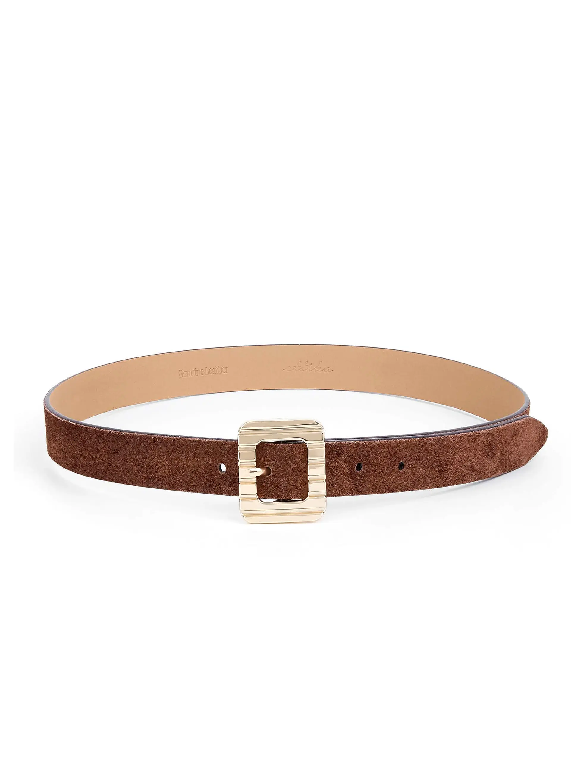 Timeless Texture Belt in Warm Truffle - Elegant Design with Durable Construction