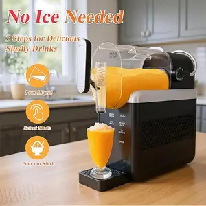 OJOYME 240W Ice-Free Smoothie Maker - 6-in-1 Automatic Cleaning Frozen Beverage Maker for Smoothies, Milkshakes, Coffee Star Drinks, Summer, Parties