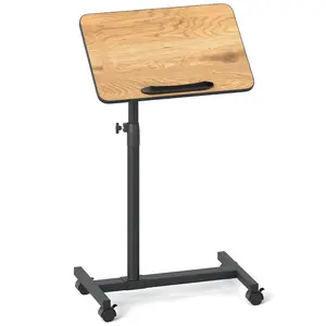 Modern Over Bed Food Tray Small Rolling Computer Table