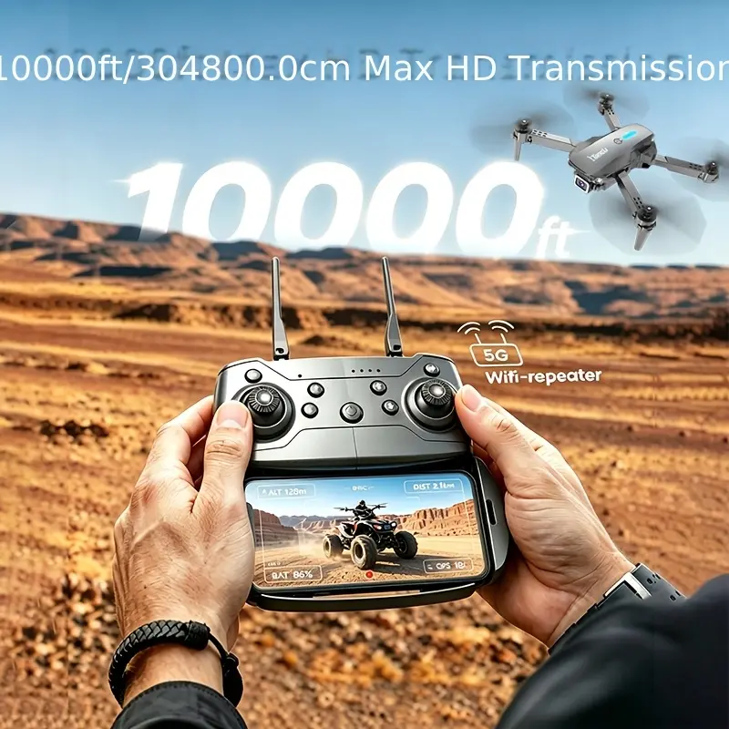 TONGTONGLI Foldable Aerial Drone Remote Control Quadcopter Beginner ...