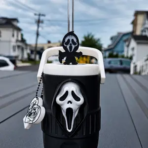 3D Printed Horror 12oz Can Holder with Lid, Straw Topper & Can Opener - Kitchen Gadgets, Kitchen Utensils