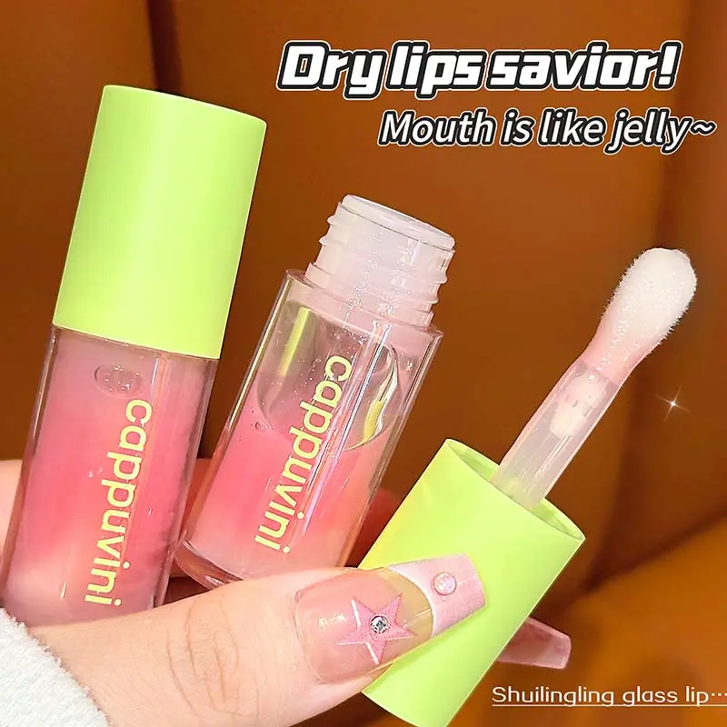 CAPPUVINI Lychee Refreshing Lip Oil Set — Hydrates, Moisturizes, Protects Lips, Softens & Plumps, Minimizes Lip Lines for a Fresh Feel